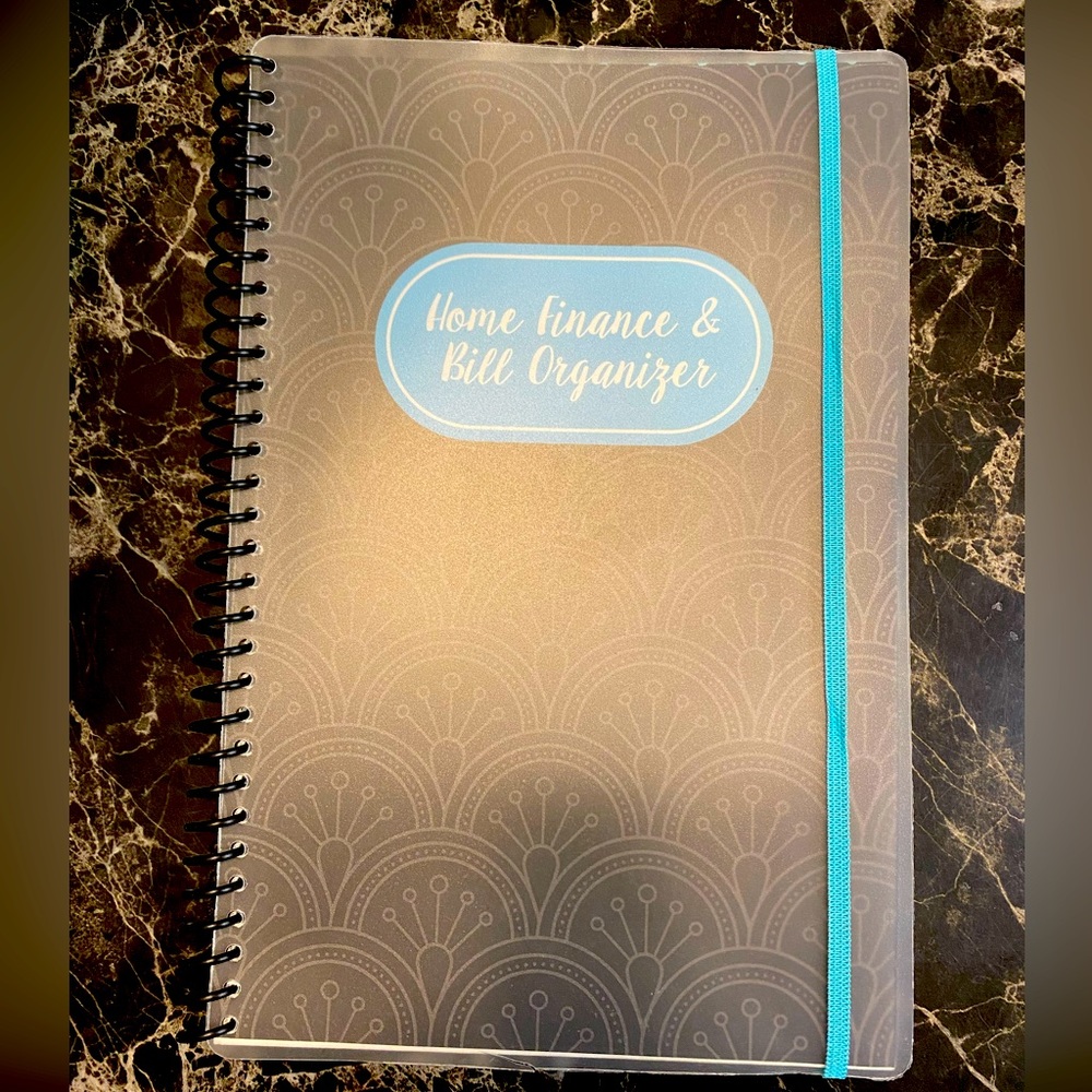 HOME FINANCE AND BILL ORGANIZER NOTEBOOK